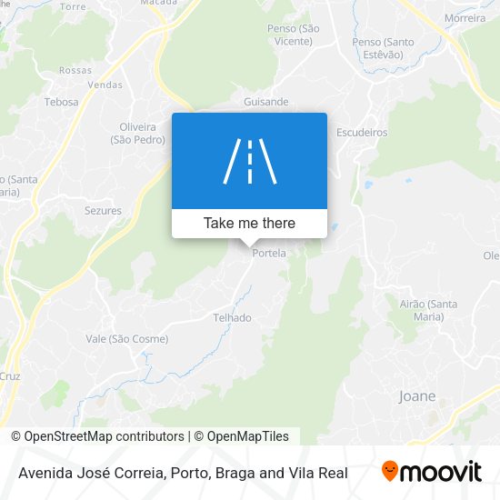 Avenida José Correia mapa