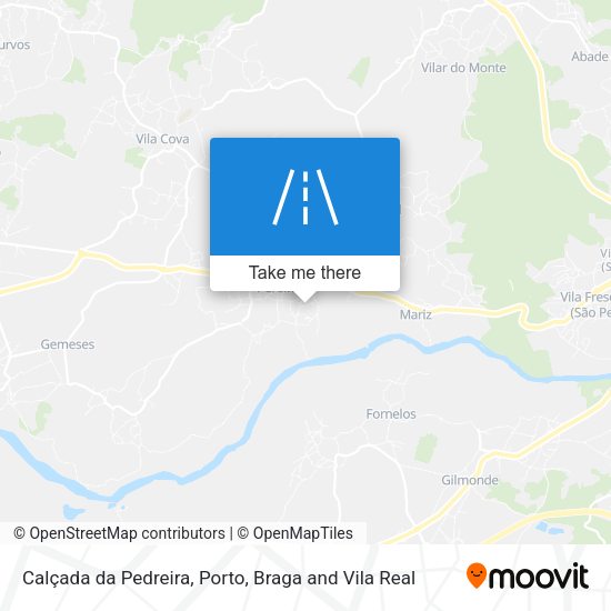 Calçada da Pedreira map