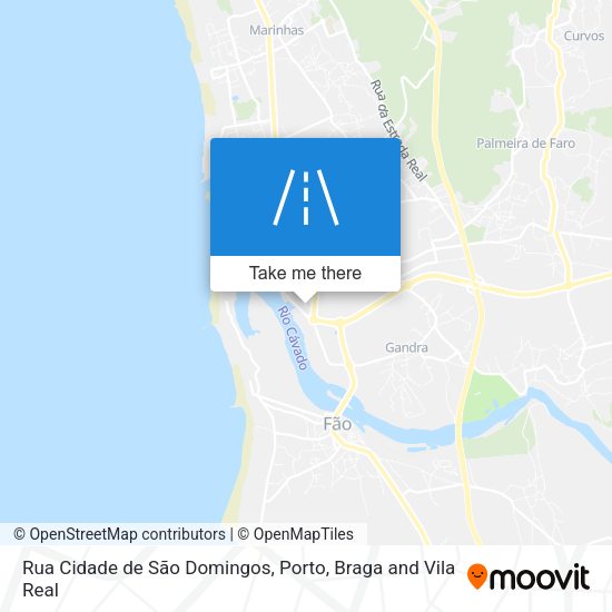 Rua Cidade de São Domingos mapa