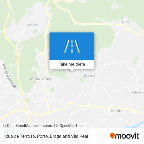 Rua de Terroso map