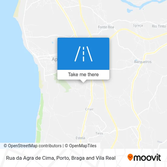 Rua da Agra de Cima map