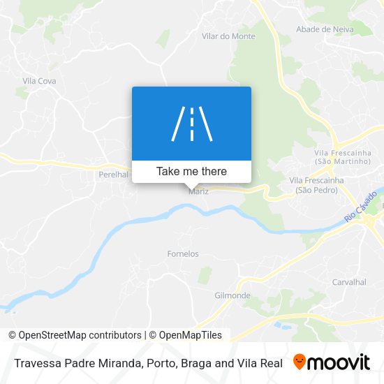 Travessa Padre Miranda mapa