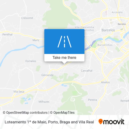 Loteamento 1º de Maio mapa