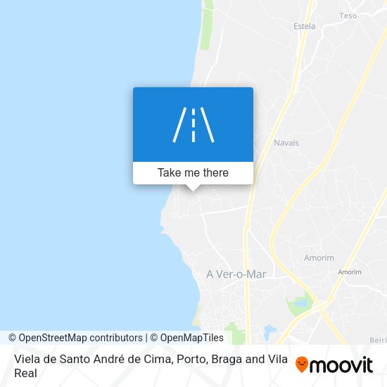 Viela de Santo André de Cima mapa