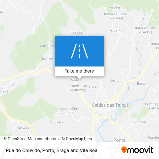 Rua do Couvido map
