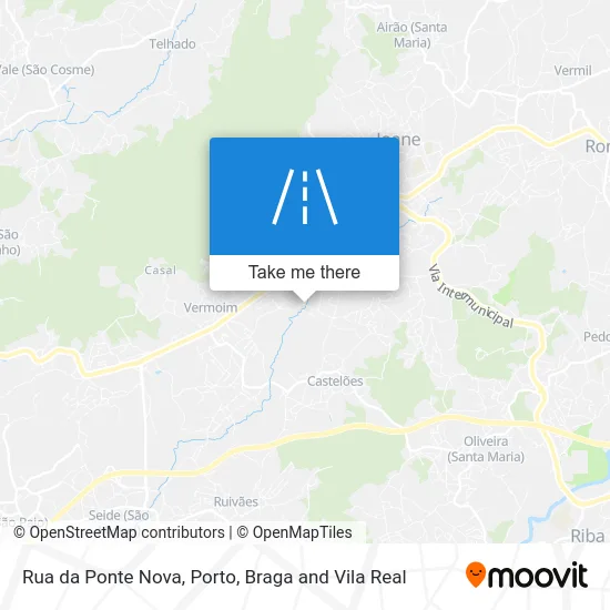 Rua da Ponte Nova map