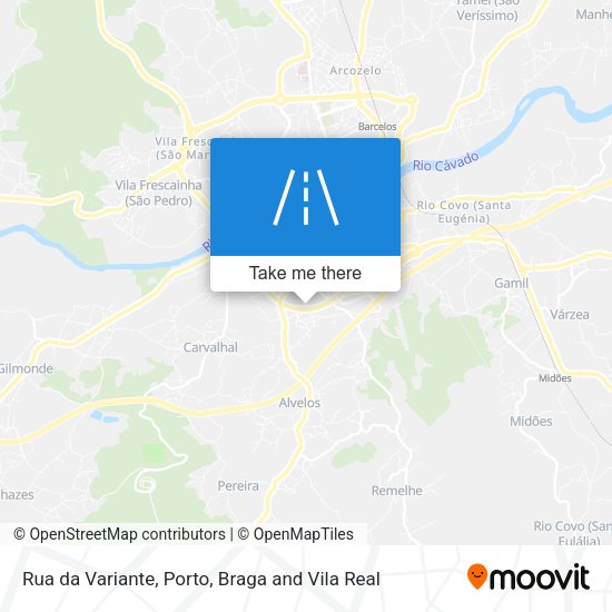 Rua da Variante mapa