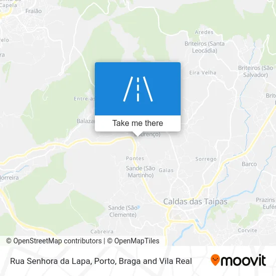 Rua Senhora da Lapa map