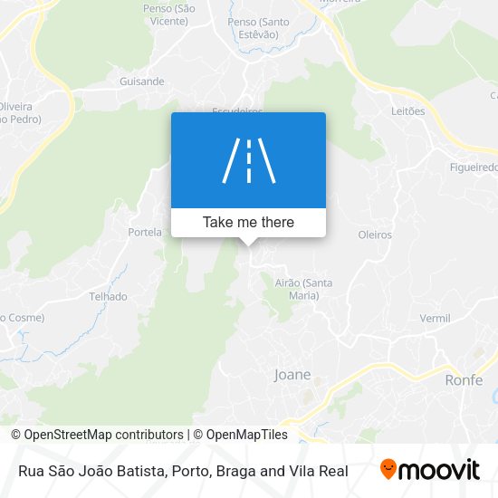 Rua São João Batista map