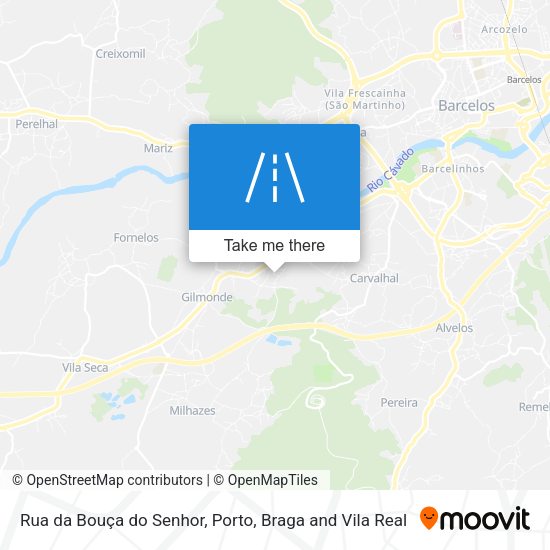 Rua da Bouça do Senhor mapa
