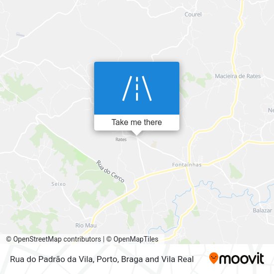 Rua do Padrão da Vila map