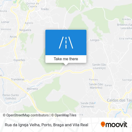 Rua da Igreja Velha mapa