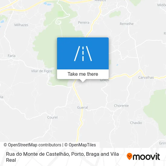Rua do Monte de Castelhão map