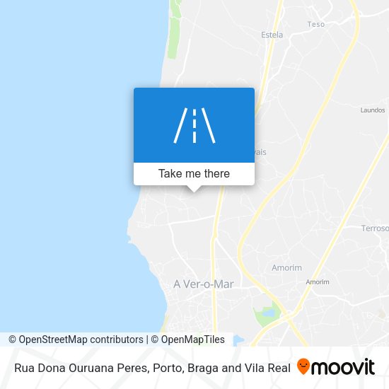 Rua Dona Ouruana Peres mapa