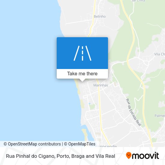 Rua Pinhal do Cigano mapa