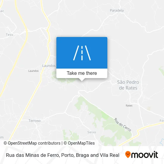 Rua das Minas de Ferro map