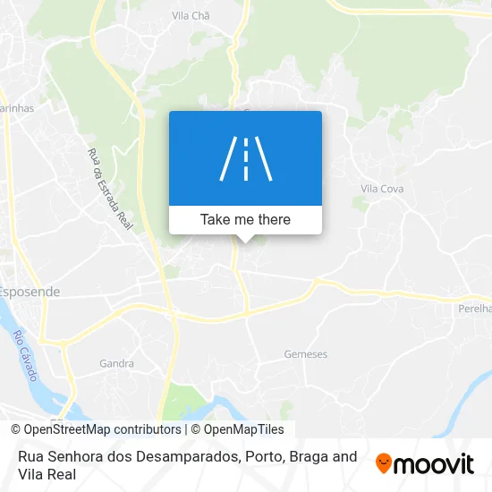 Rua Senhora dos Desamparados map