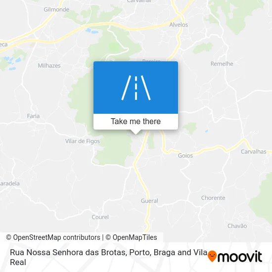 Rua Nossa Senhora das Brotas map