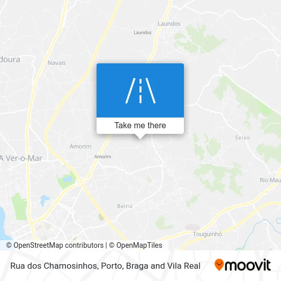 Rua dos Chamosinhos map