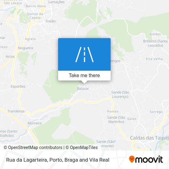 Rua da Lagarteira map