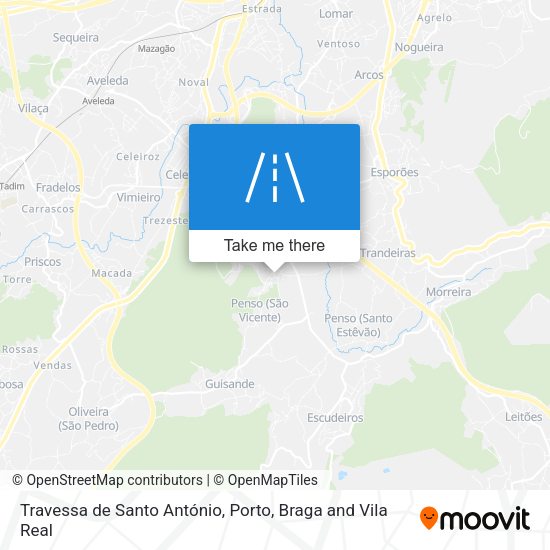 Travessa de Santo António map