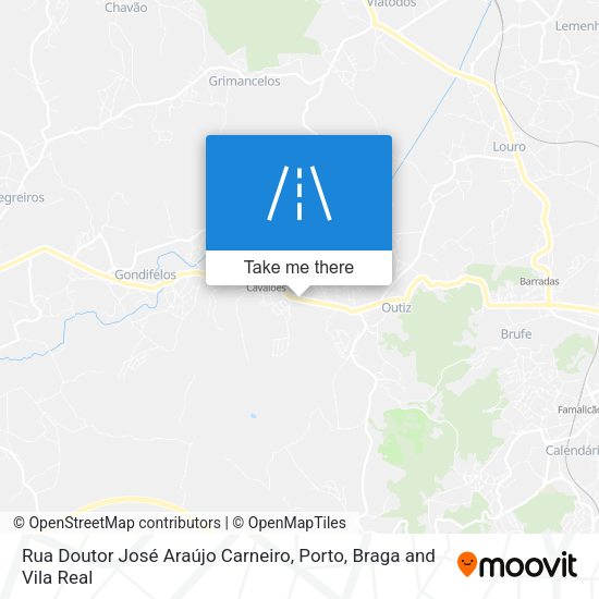 Rua Doutor José Araújo Carneiro mapa