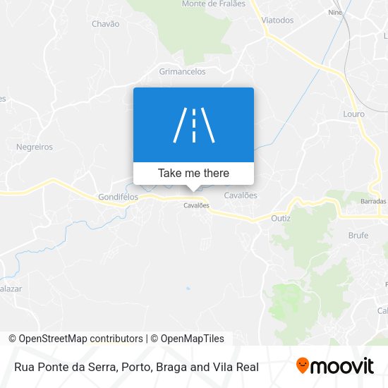 Rua Ponte da Serra mapa