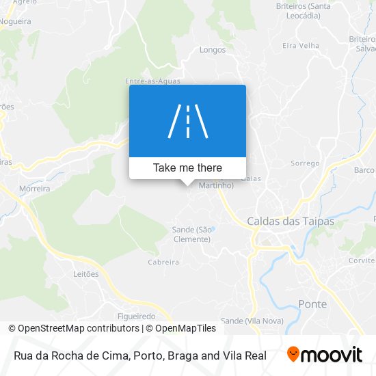 Rua da Rocha de Cima map