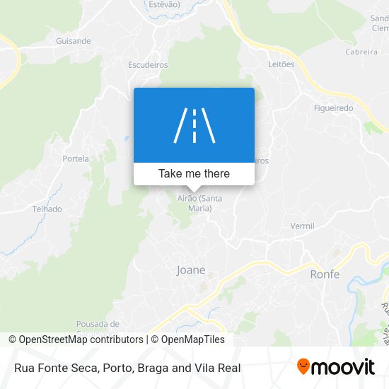 Rua Fonte Seca mapa