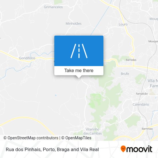 Rua dos Pinhais mapa