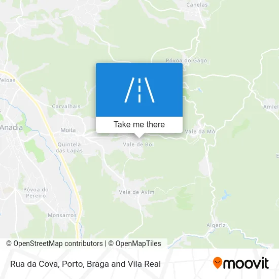 Rua da Cova map