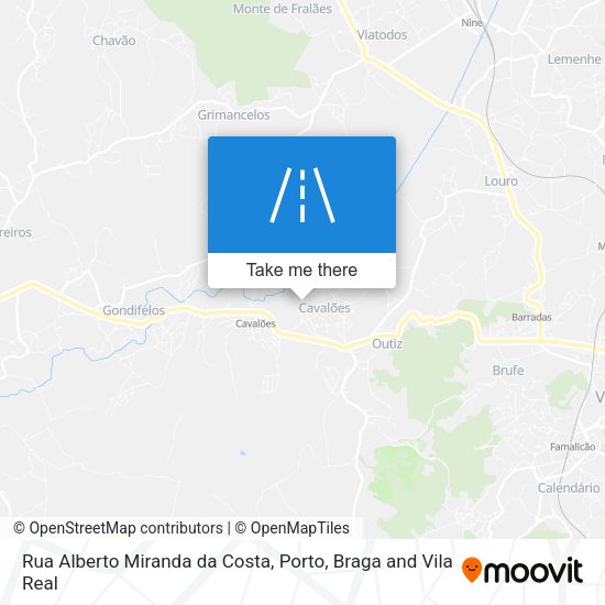 Rua Alberto Miranda da Costa mapa