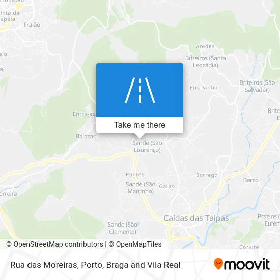 Rua das Moreiras map