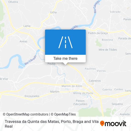 Travessa da Quinta das Matas mapa