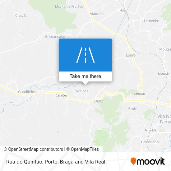Rua do Quintão mapa