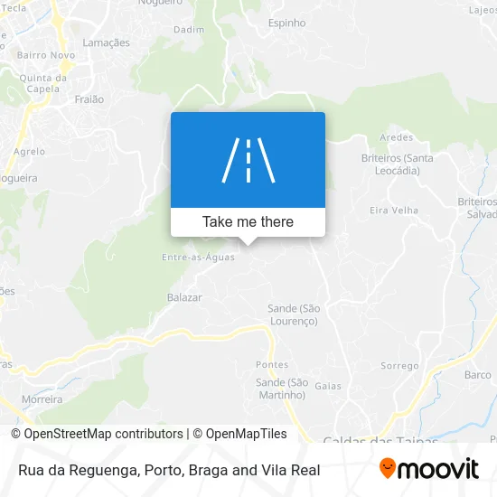 Rua da Reguenga map