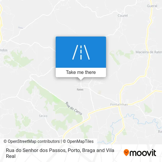 Rua do Senhor dos Passos map