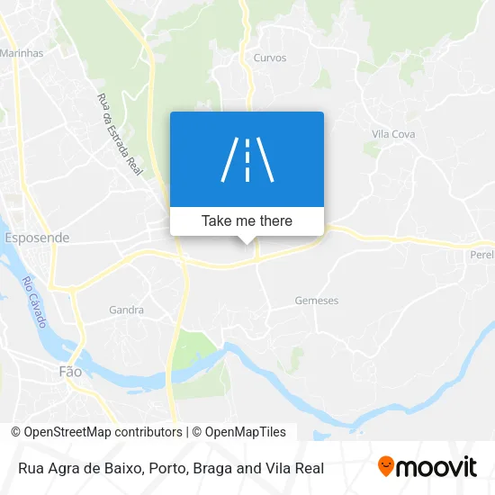 Rua Agra de Baixo map