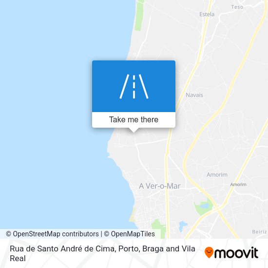 Rua de Santo André de Cima map