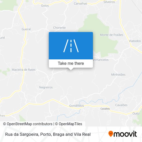 Rua da Sargoeira mapa