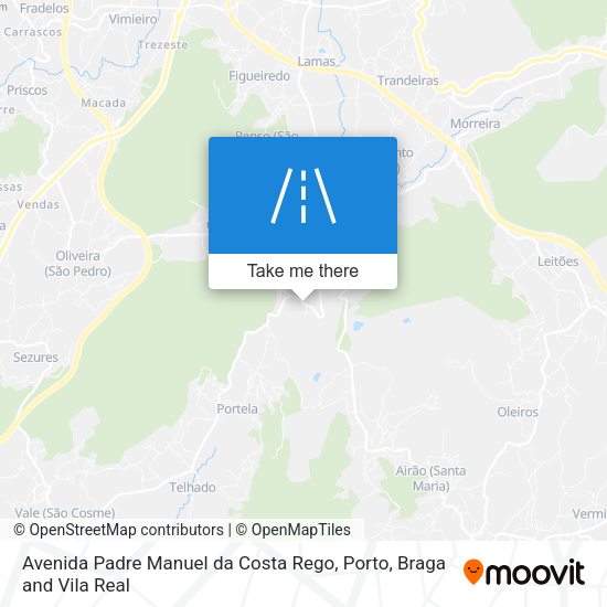 Avenida Padre Manuel da Costa Rego mapa