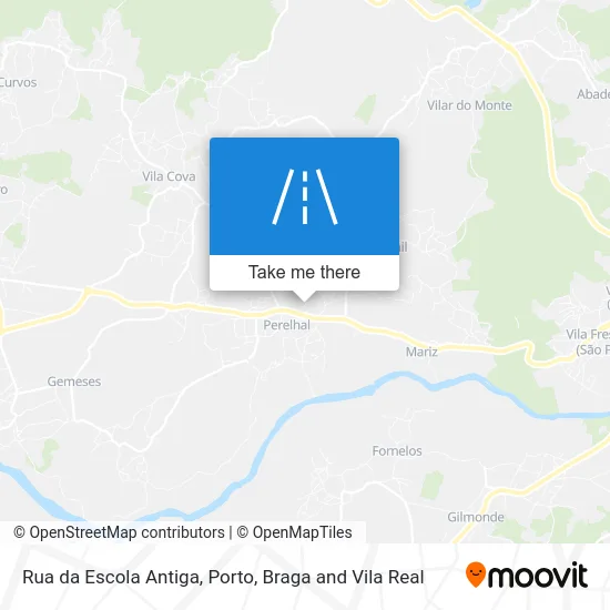 Rua da Escola Antiga map