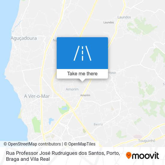 Rua Professor José Rudruigues dos Santos map