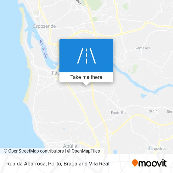 Rua da Abarrosa map
