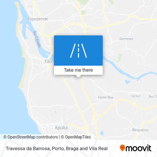 Travessa da Barrosa mapa