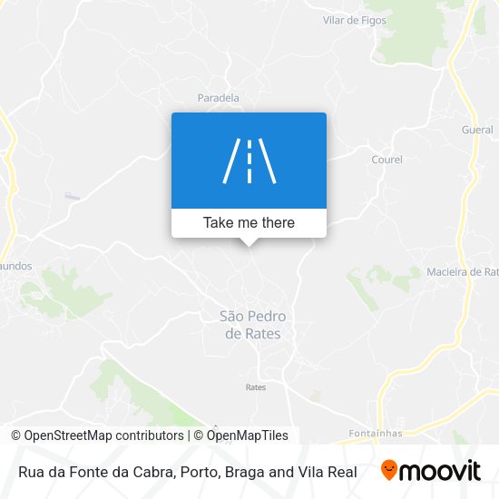 Rua da Fonte da Cabra mapa