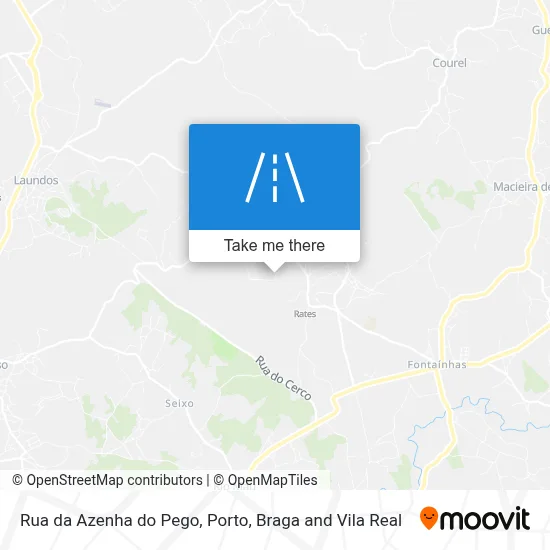 Rua da Azenha do Pego map