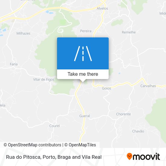 Rua do Pitosca mapa
