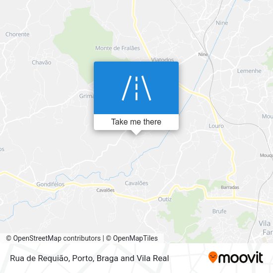 Rua de Requião mapa