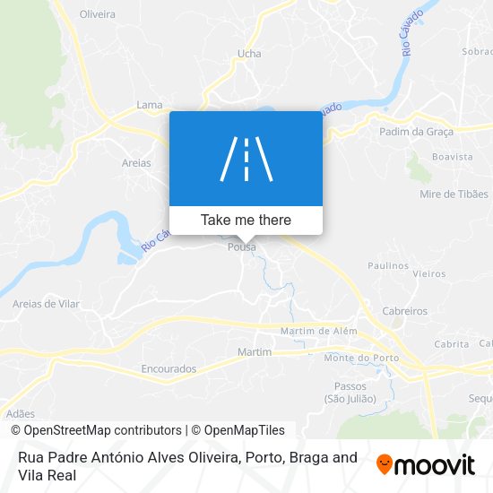 Rua Padre António Alves Oliveira mapa